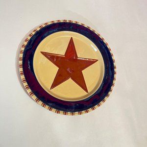 Stars & Stripes Park‎ Designs Ceramic Salad Dessert Plate
